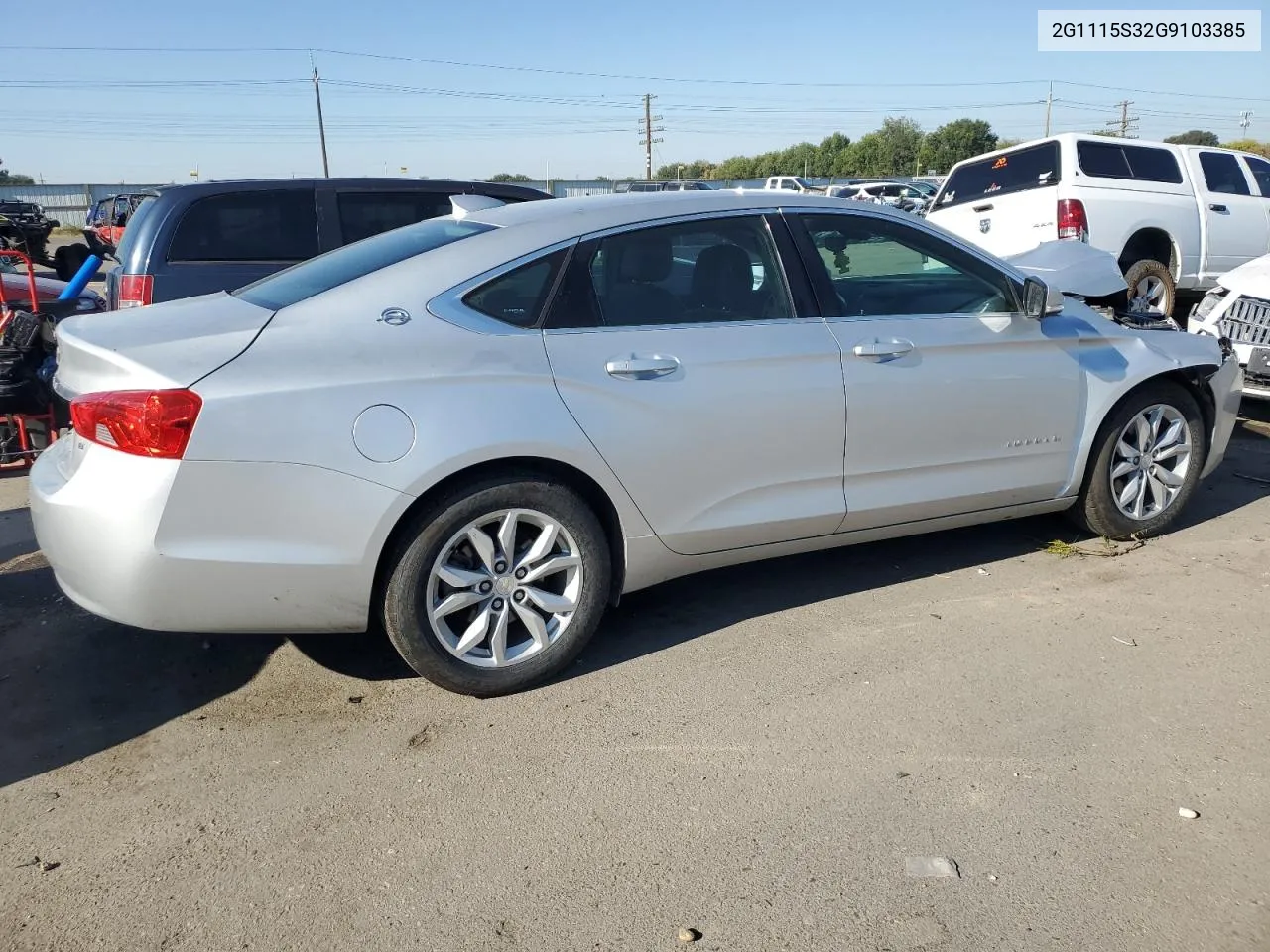 2016 Chevrolet Impala Lt VIN: 2G1115S32G9103385 Lot: 72243034