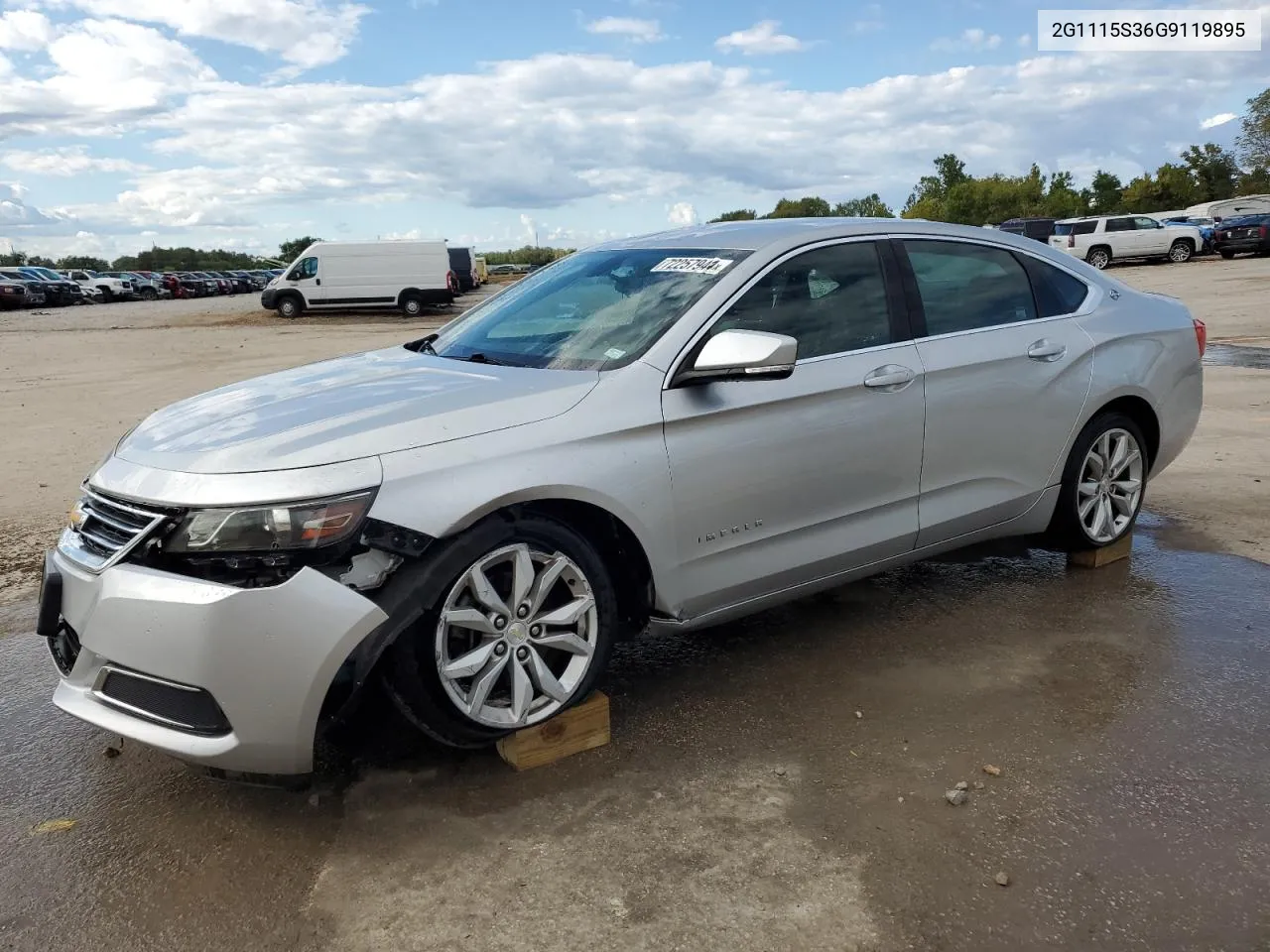 2016 Chevrolet Impala Lt VIN: 2G1115S36G9119895 Lot: 72257944