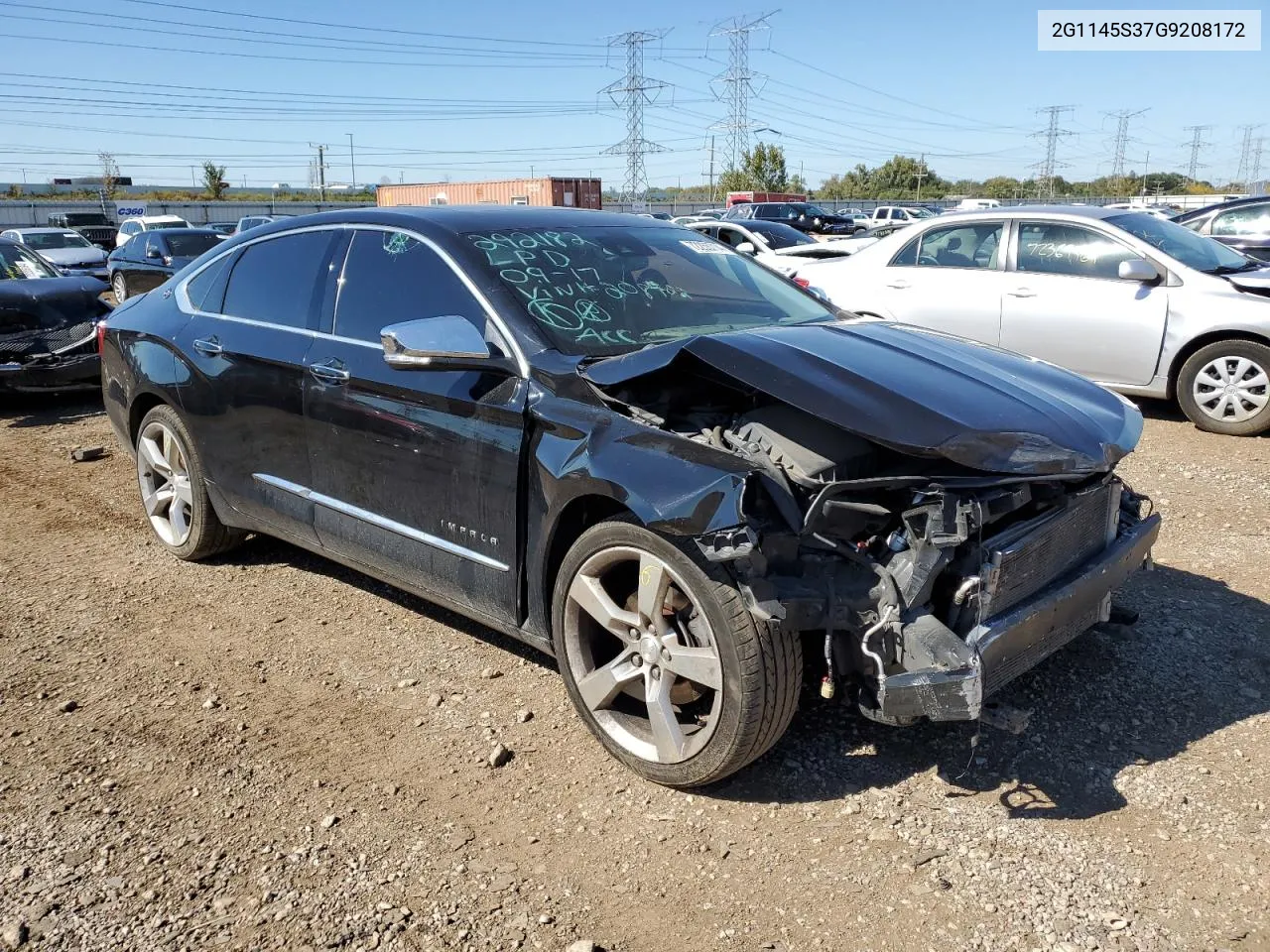 2016 Chevrolet Impala Ltz VIN: 2G1145S37G9208172 Lot: 72265714