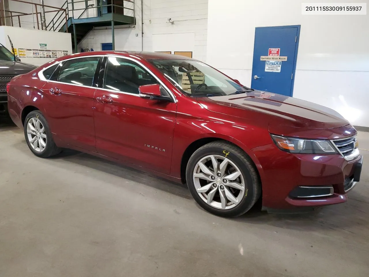 2016 Chevrolet Impala Lt VIN: 2G1115S30G9155937 Lot: 72660364