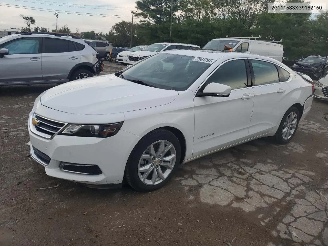 2016 Chevrolet Impala Lt VIN: 2G1115S3XG9182160 Lot: 72681264