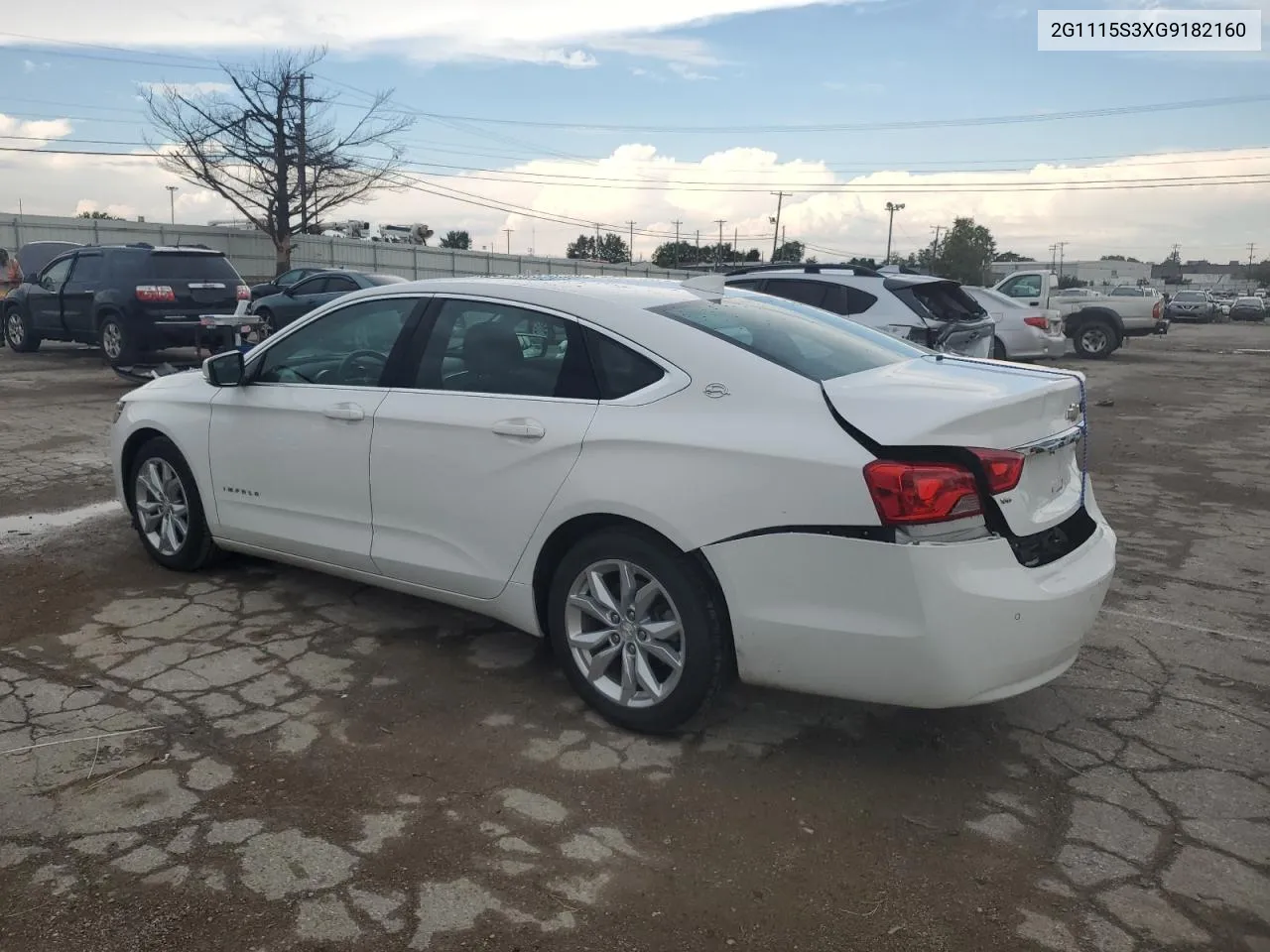 2016 Chevrolet Impala Lt VIN: 2G1115S3XG9182160 Lot: 72681264