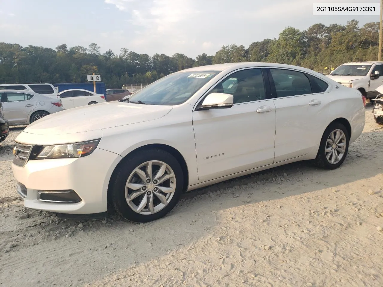 2016 Chevrolet Impala Lt VIN: 2G1105SA4G9173391 Lot: 72725804