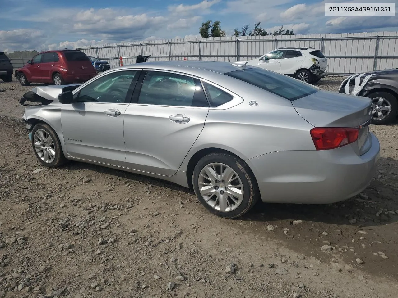 2016 Chevrolet Impala Ls VIN: 2G11X5SA4G9161351 Lot: 72765084