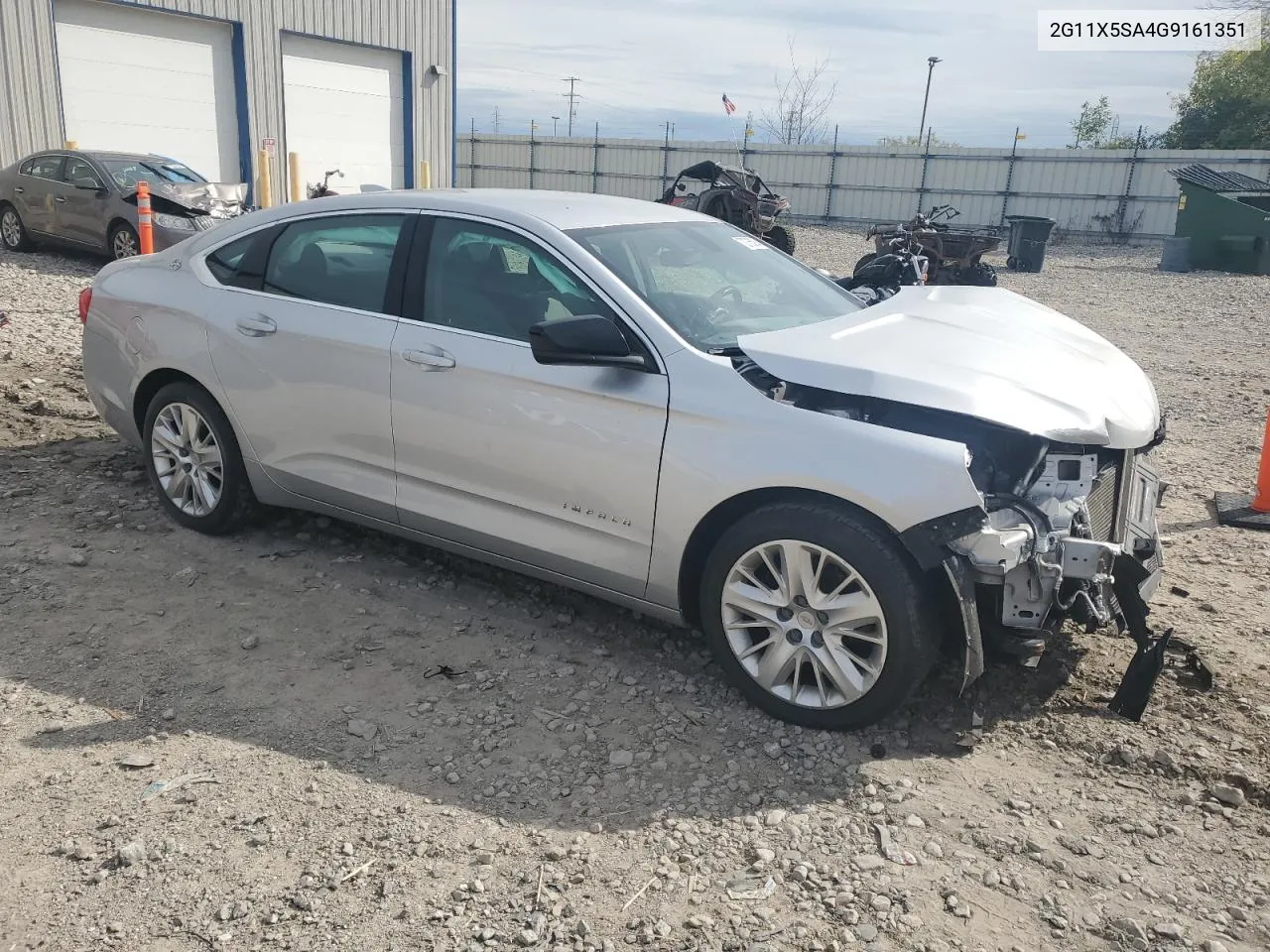 2016 Chevrolet Impala Ls VIN: 2G11X5SA4G9161351 Lot: 72765084