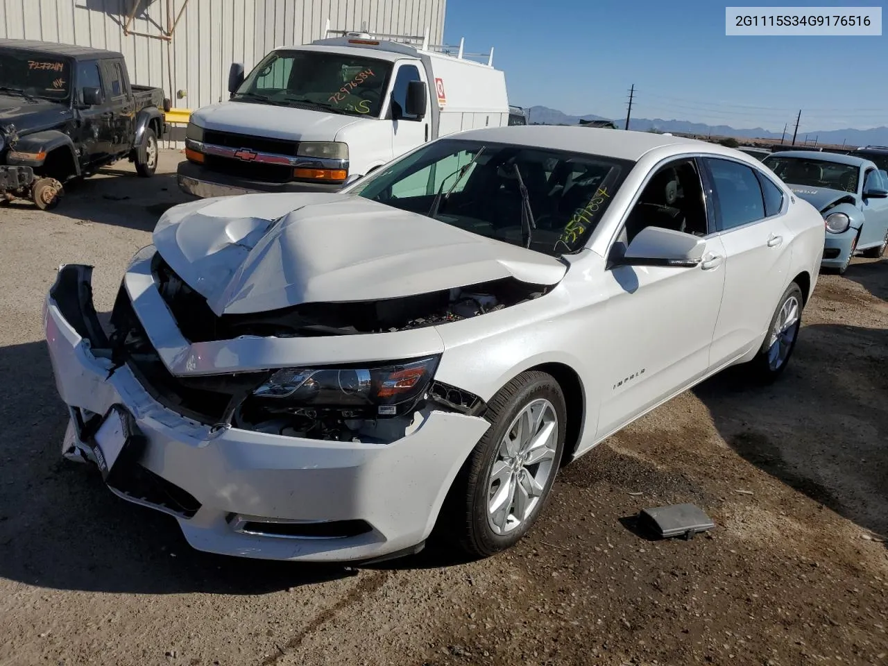 2016 Chevrolet Impala Lt VIN: 2G1115S34G9176516 Lot: 73599854