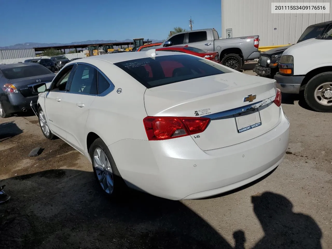 2016 Chevrolet Impala Lt VIN: 2G1115S34G9176516 Lot: 73599854