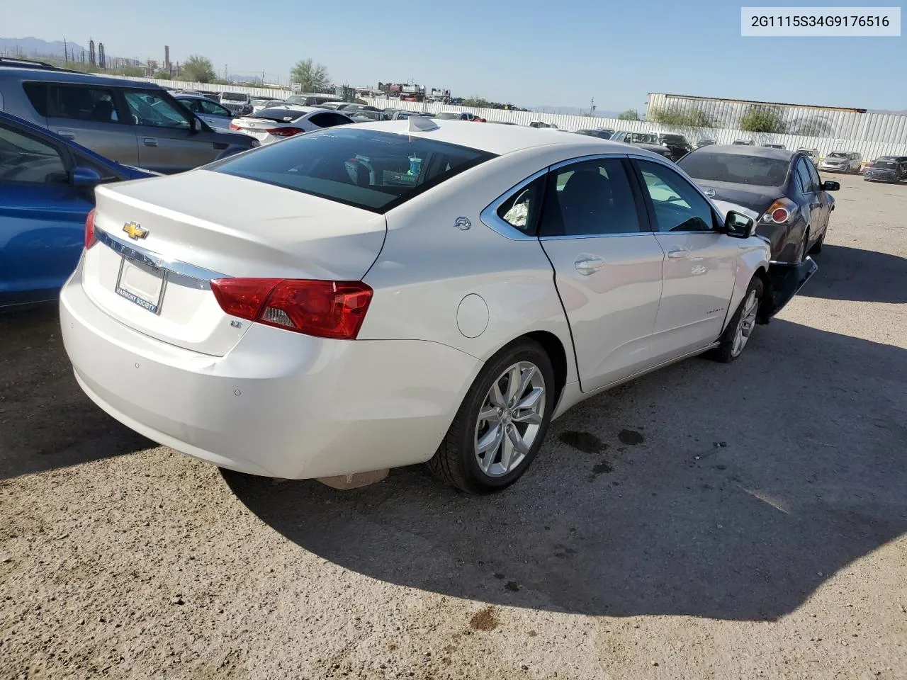 2016 Chevrolet Impala Lt VIN: 2G1115S34G9176516 Lot: 73599854