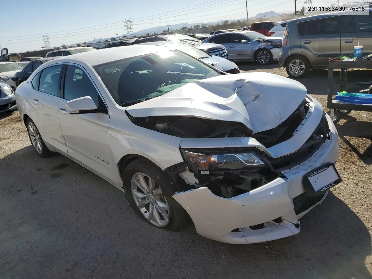 2016 Chevrolet Impala Lt VIN: 2G1115S34G9176516 Lot: 73599854