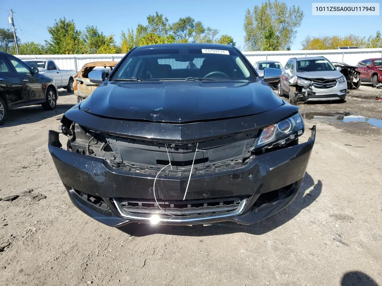 2016 Chevrolet Impala Ls VIN: 1G11Z5SA0GU117943 Lot: 73794234