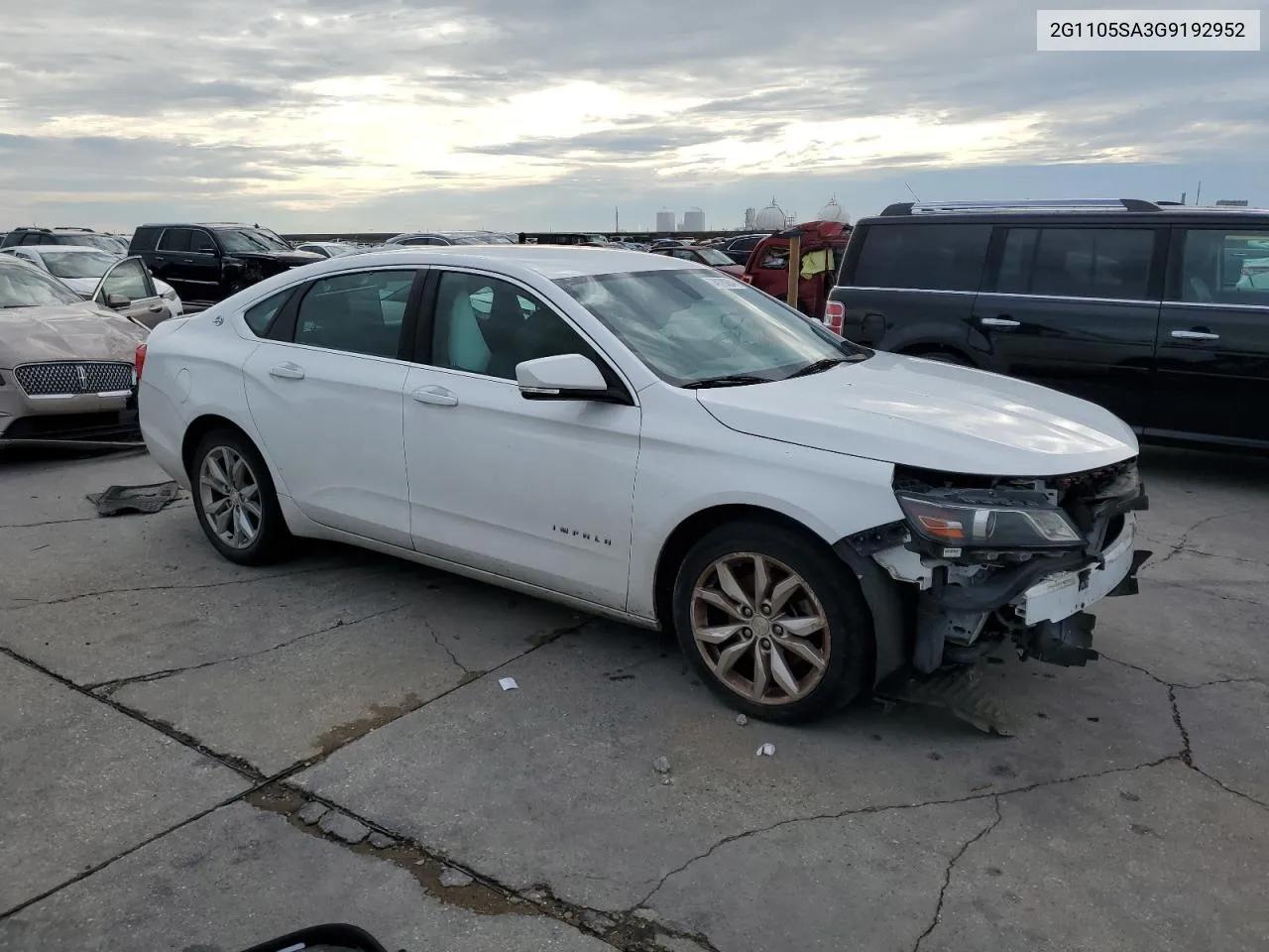 2016 Chevrolet Impala Lt VIN: 2G1105SA3G9192952 Lot: 74179284