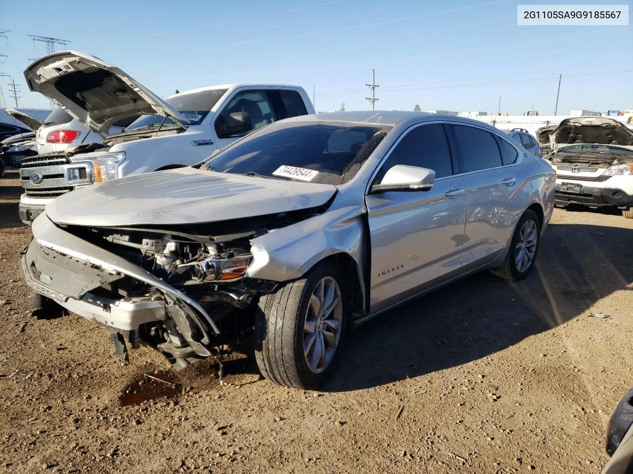 2016 Chevrolet Impala Lt VIN: 2G1105SA9G9185567 Lot: 74439544