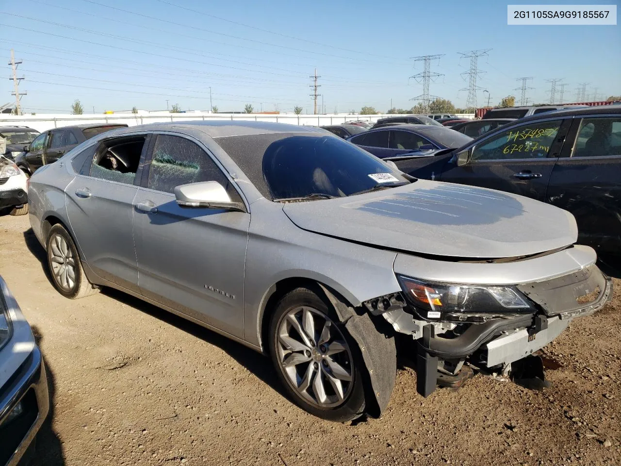 2016 Chevrolet Impala Lt VIN: 2G1105SA9G9185567 Lot: 74439544