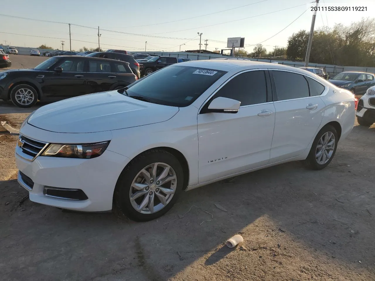 2016 Chevrolet Impala Lt VIN: 2G1115S38G9119221 Lot: 74513644