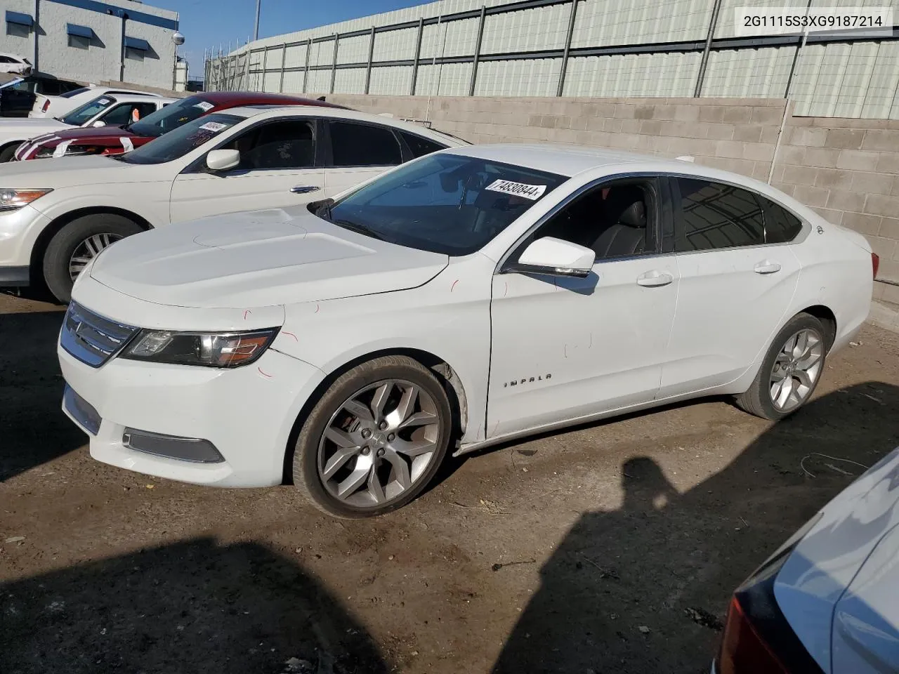 2016 Chevrolet Impala Lt VIN: 2G1115S3XG9187214 Lot: 74830844