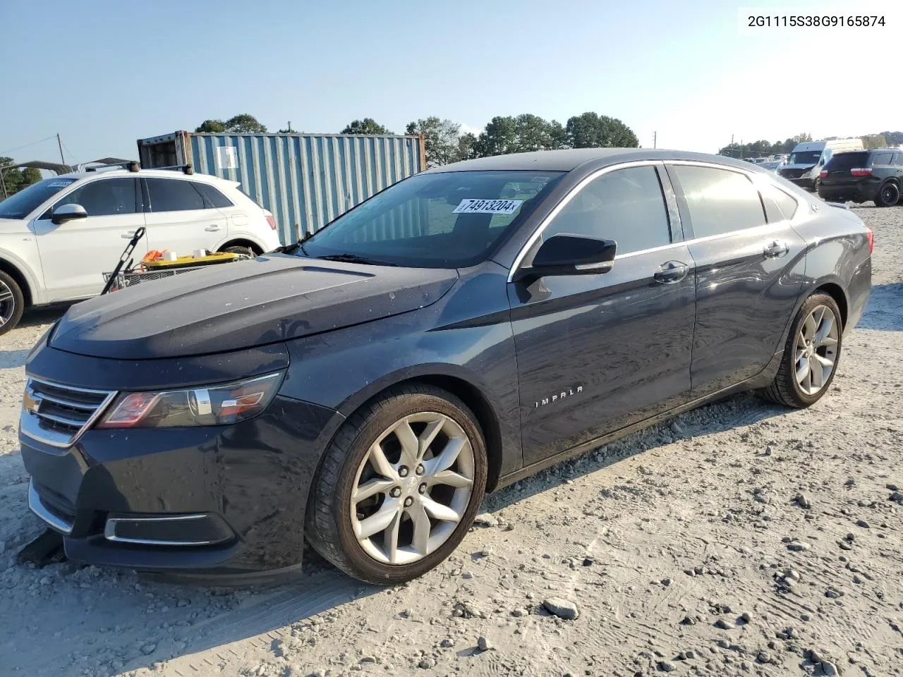 2016 Chevrolet Impala Lt VIN: 2G1115S38G9165874 Lot: 74913204