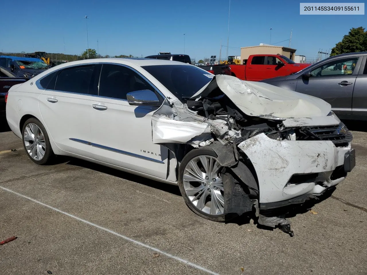 2016 Chevrolet Impala Ltz VIN: 2G1145S34G9155611 Lot: 75120334