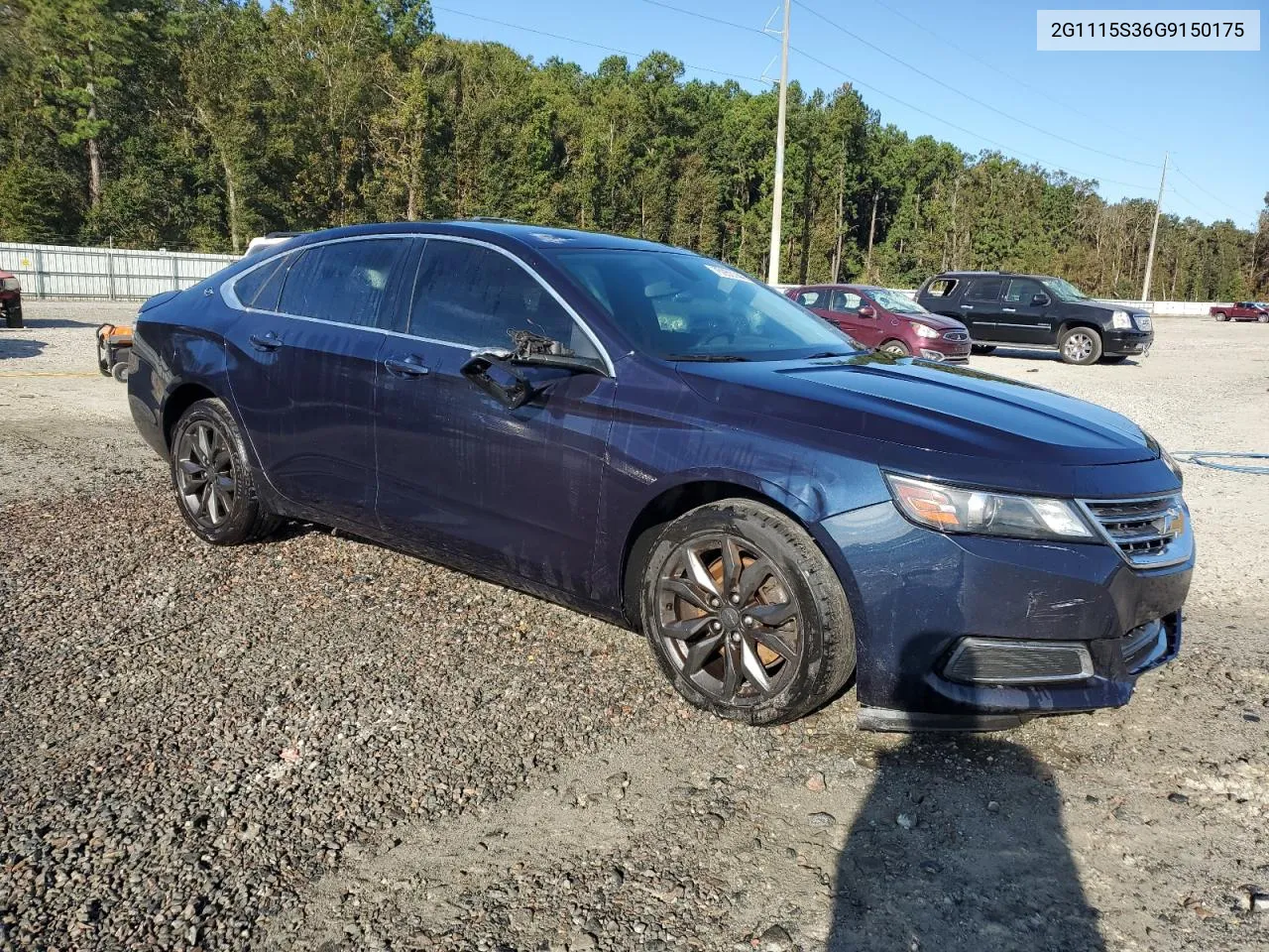 2G1115S36G9150175 2016 Chevrolet Impala Lt