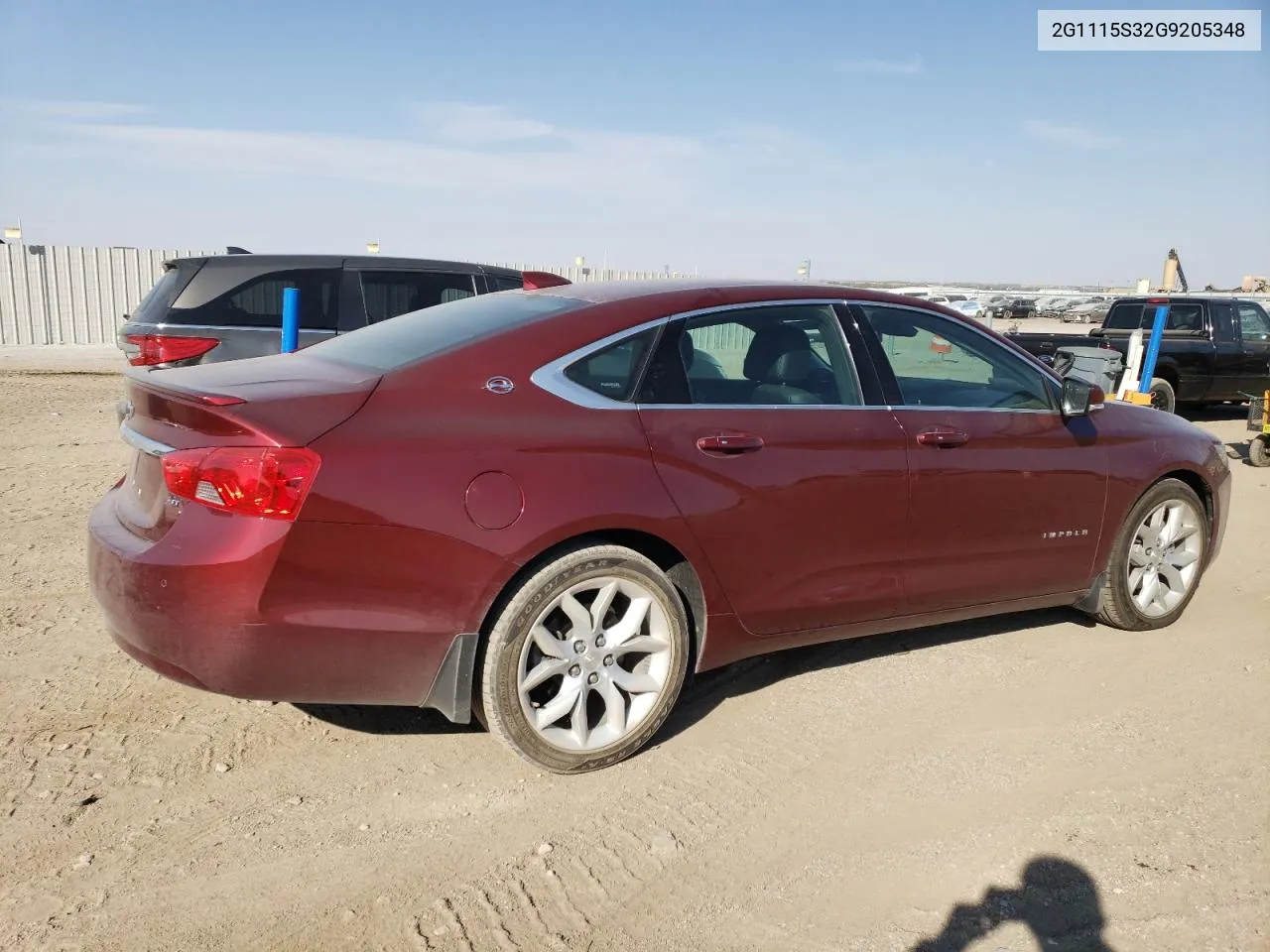 2016 Chevrolet Impala Lt VIN: 2G1115S32G9205348 Lot: 76133824