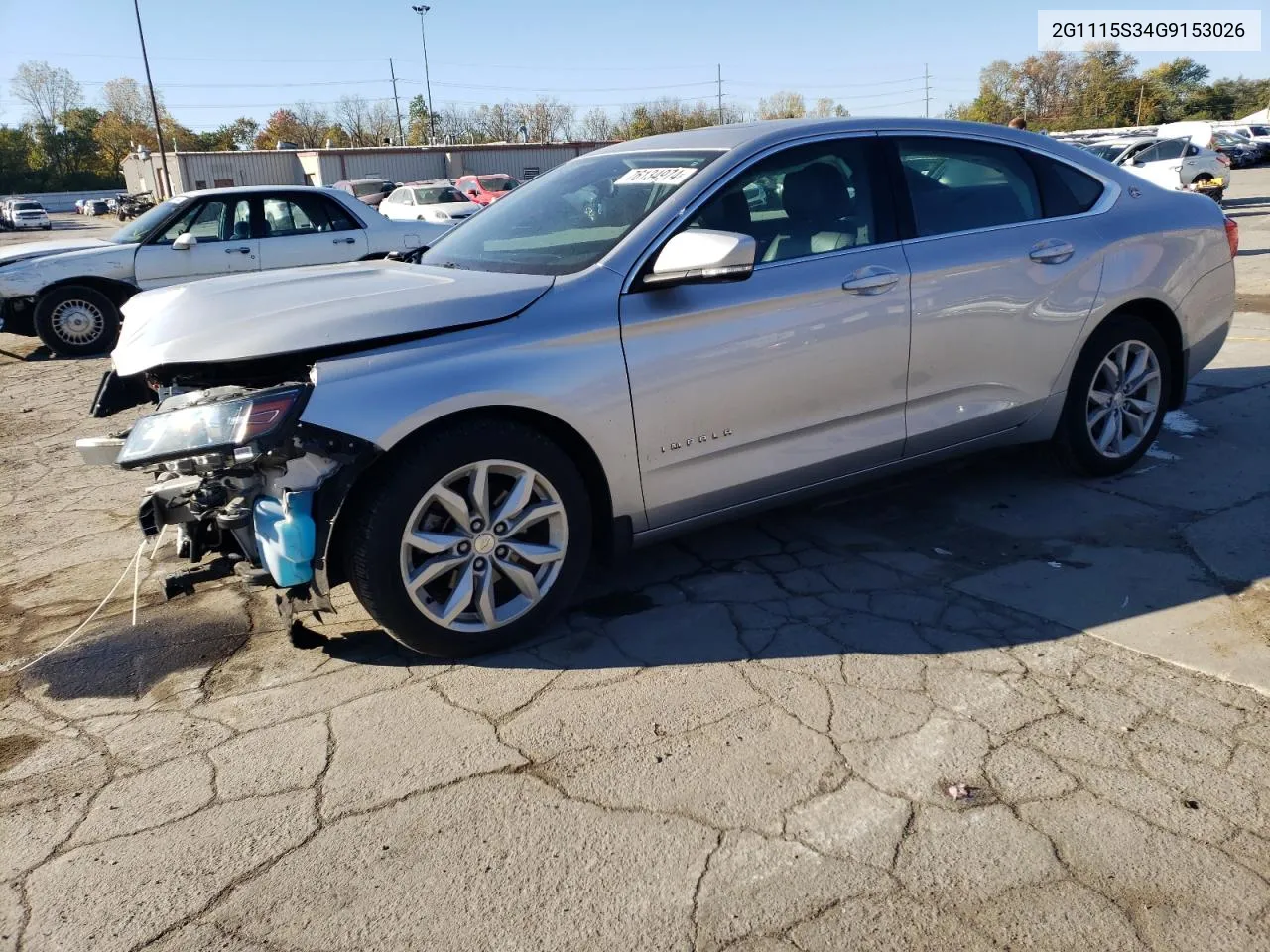 2016 Chevrolet Impala Lt VIN: 2G1115S34G9153026 Lot: 76134974