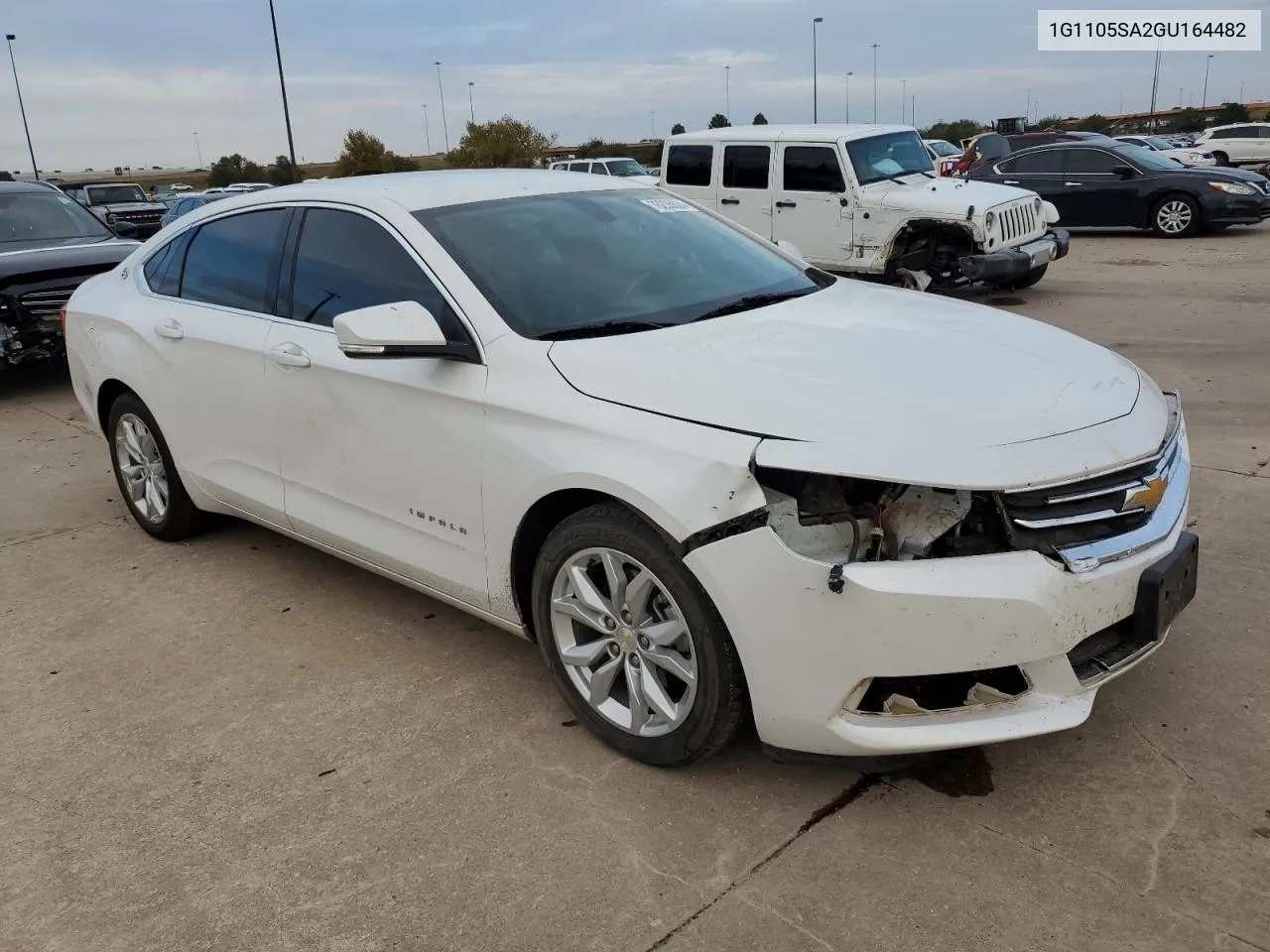 2016 Chevrolet Impala Lt VIN: 1G1105SA2GU164482 Lot: 76235624