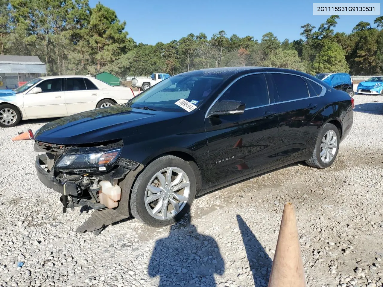 2G1115S31G9130531 2016 Chevrolet Impala Lt