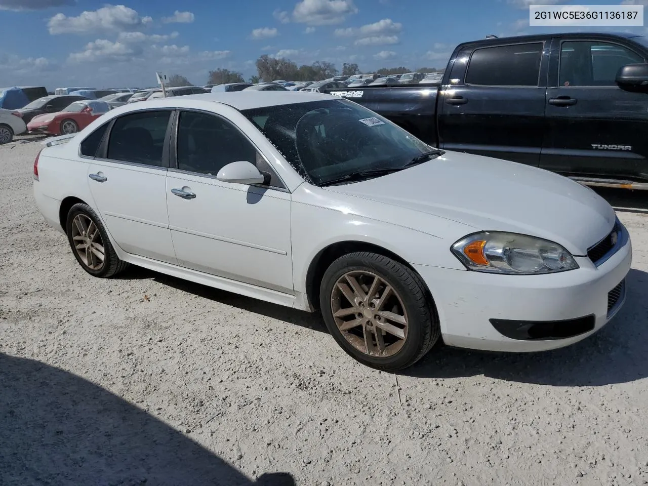 2016 Chevrolet Impala Limited Ltz VIN: 2G1WC5E36G1136187 Lot: 77240334