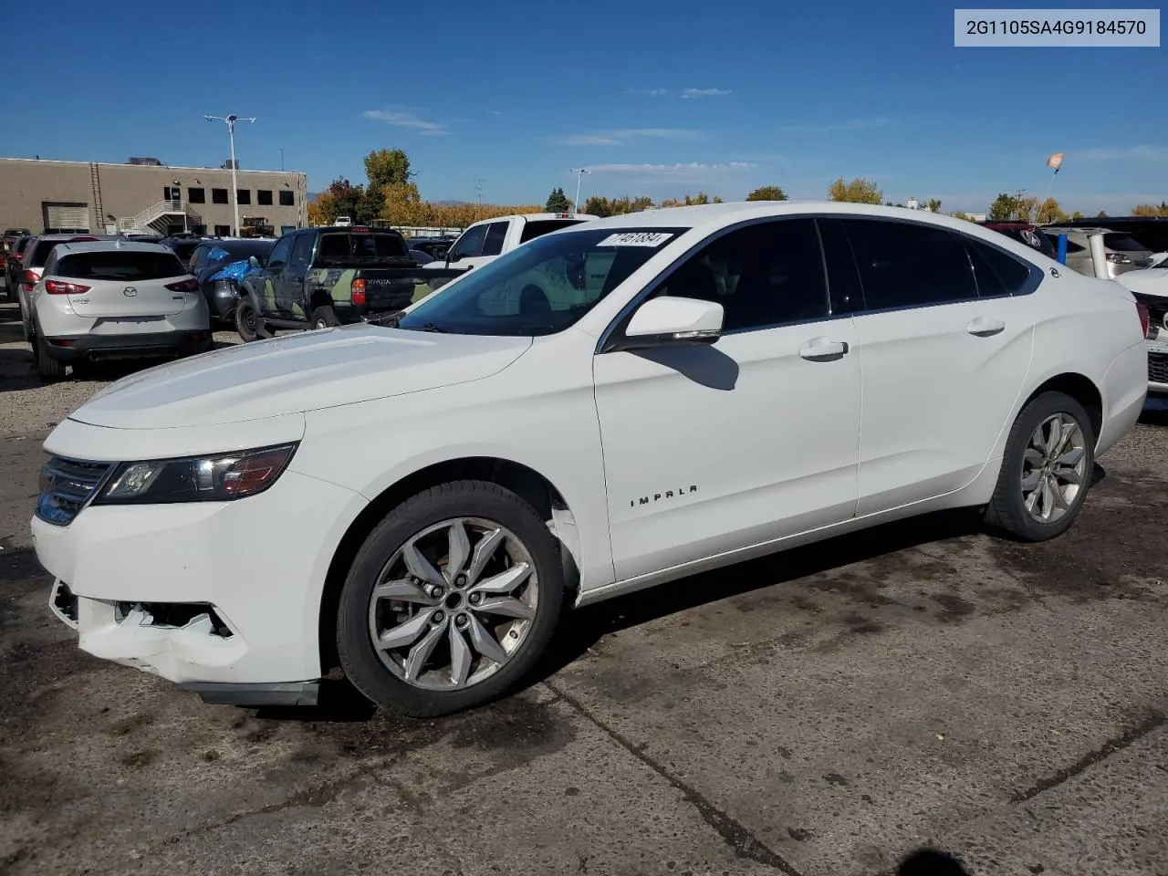 2G1105SA4G9184570 2016 Chevrolet Impala Lt