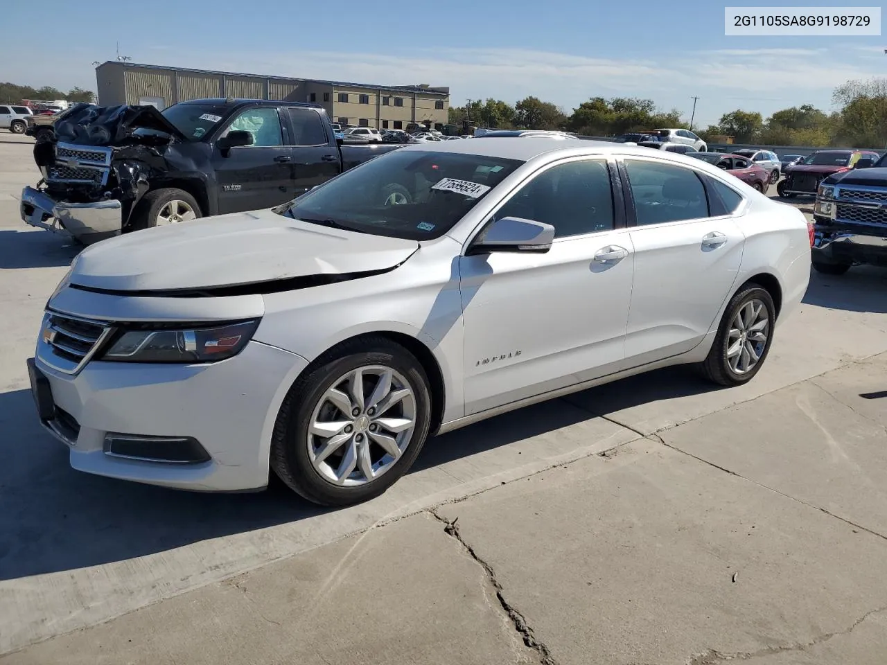 2016 Chevrolet Impala Lt VIN: 2G1105SA8G9198729 Lot: 77539324