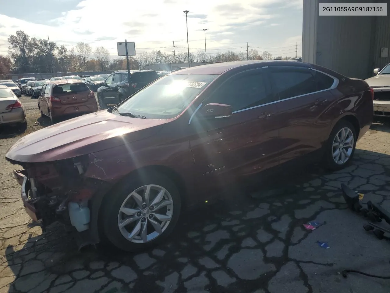 2016 Chevrolet Impala Lt VIN: 2G1105SA9G9187156 Lot: 77760734