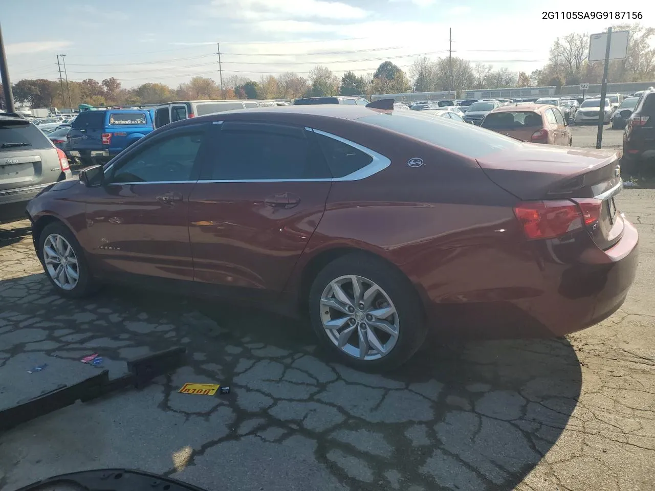 2016 Chevrolet Impala Lt VIN: 2G1105SA9G9187156 Lot: 77760734