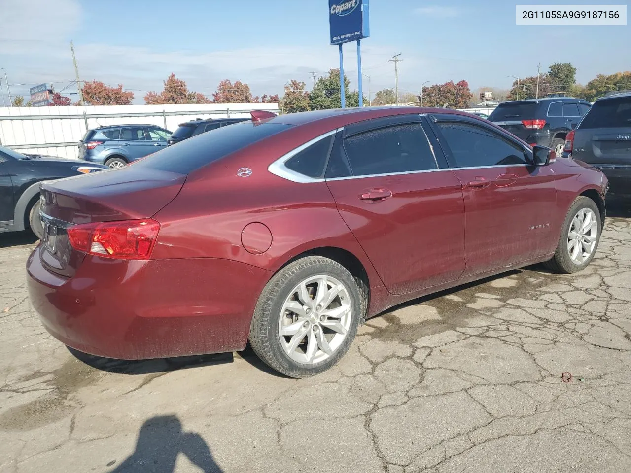 2016 Chevrolet Impala Lt VIN: 2G1105SA9G9187156 Lot: 77760734