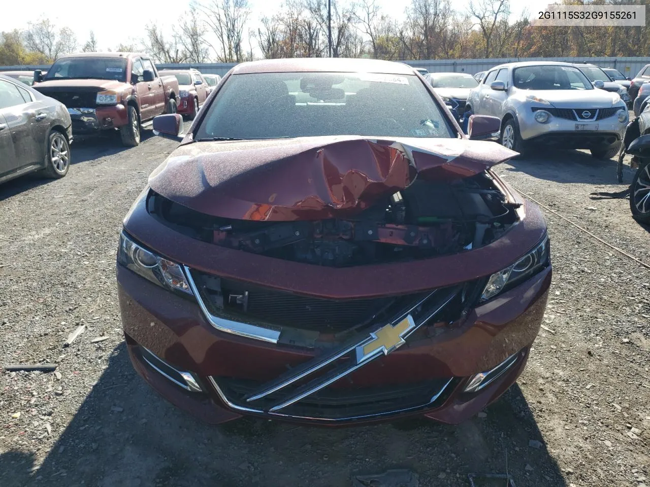 2016 Chevrolet Impala Lt VIN: 2G1115S32G9155261 Lot: 78672384