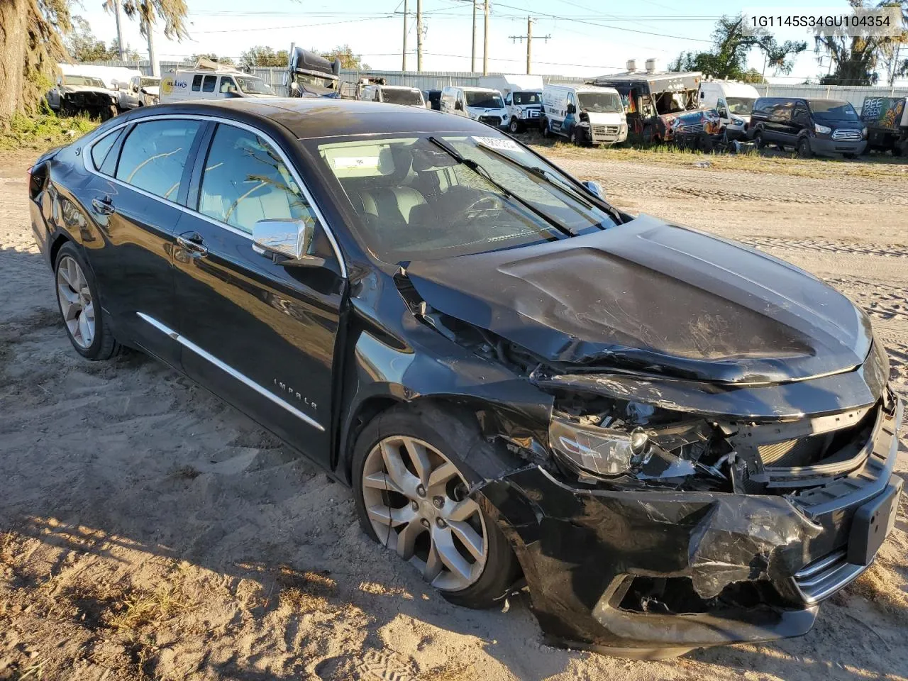 2016 Chevrolet Impala Ltz VIN: 1G1145S34GU104354 Lot: 79875354