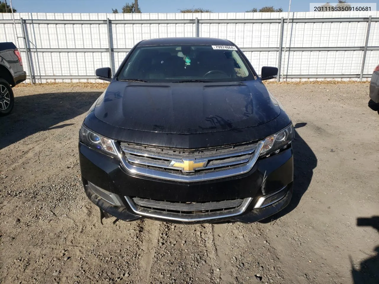 2016 Chevrolet Impala Lt VIN: 2G1115S35G9160681 Lot: 79974664