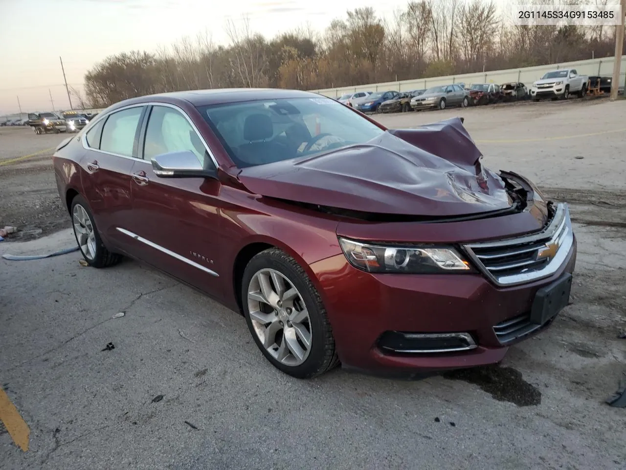 2016 Chevrolet Impala Ltz VIN: 2G1145S34G9153485 Lot: 80106314