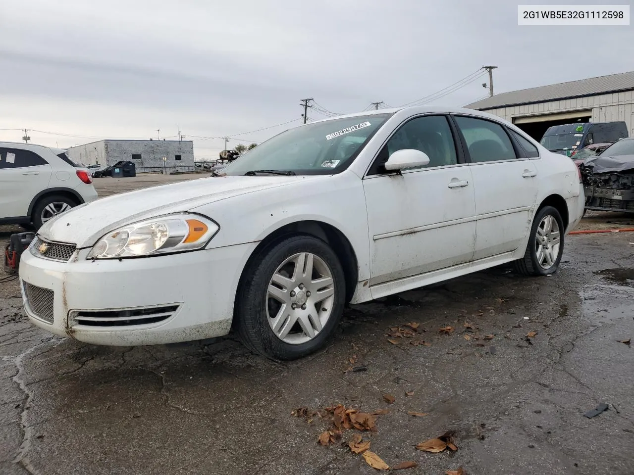 2016 Chevrolet Impala Limited Lt VIN: 2G1WB5E32G1112598 Lot: 80229574