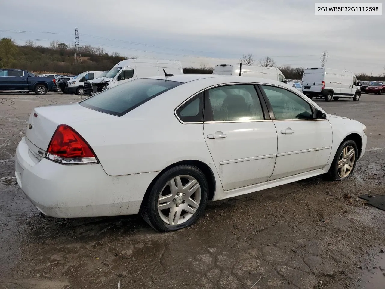 2016 Chevrolet Impala Limited Lt VIN: 2G1WB5E32G1112598 Lot: 80229574