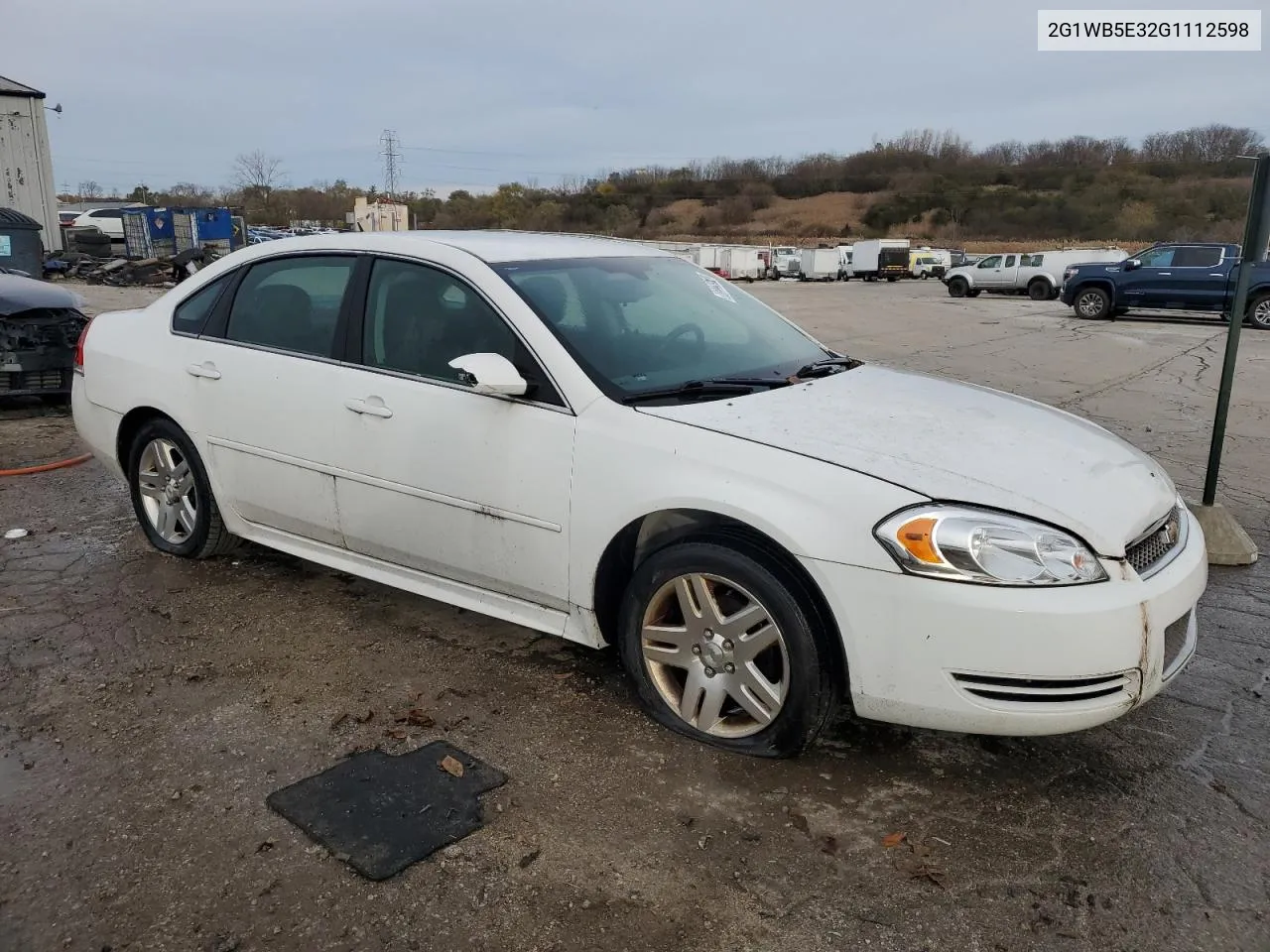 2016 Chevrolet Impala Limited Lt VIN: 2G1WB5E32G1112598 Lot: 80229574