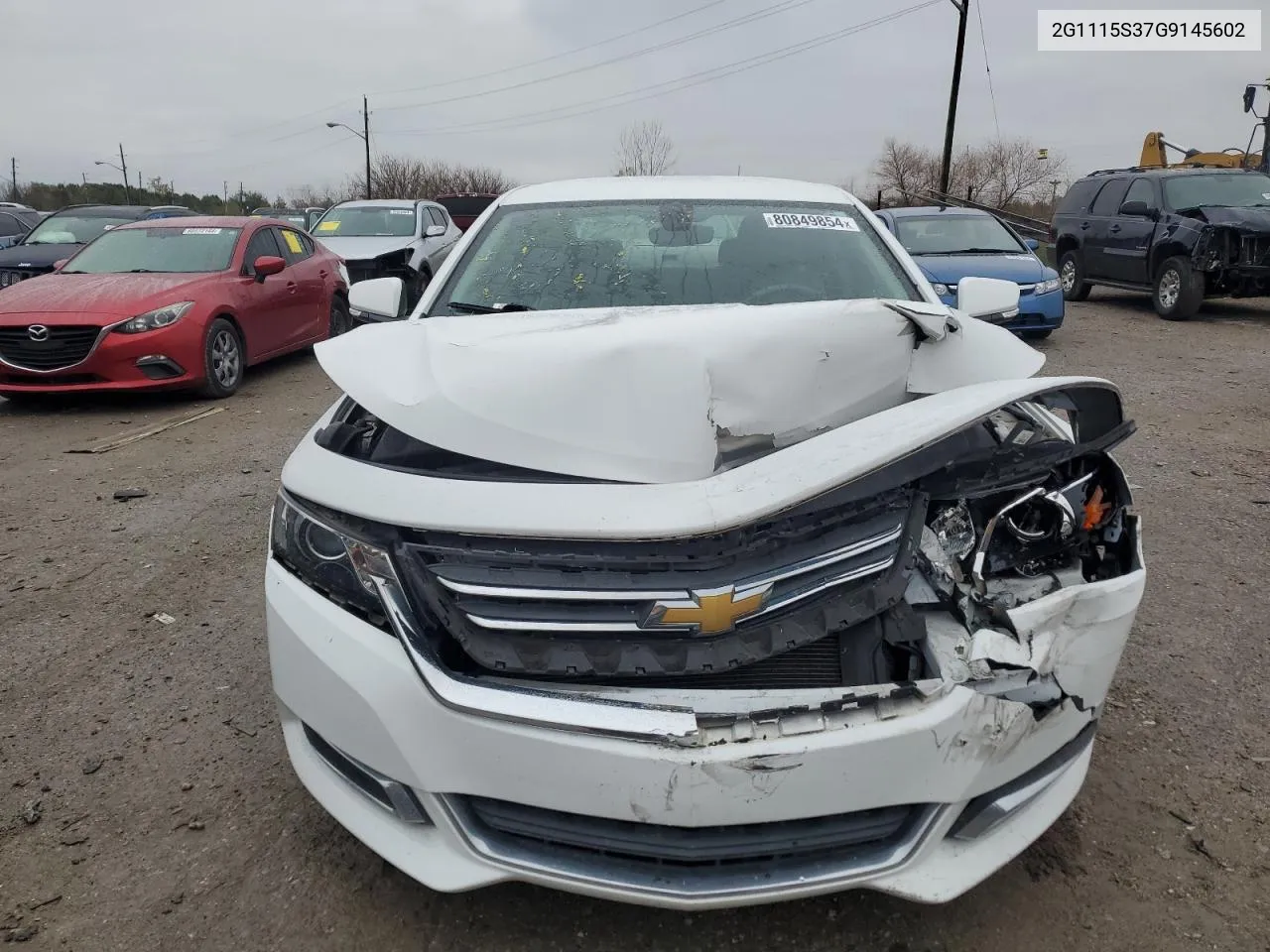 2016 Chevrolet Impala Lt VIN: 2G1115S37G9145602 Lot: 80849854