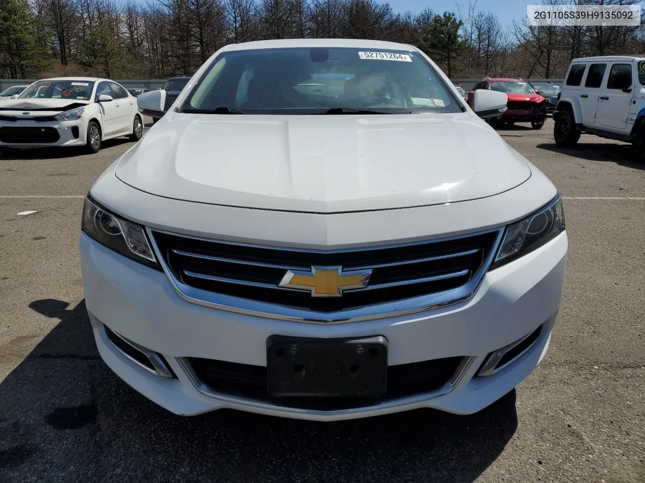 2017 Chevrolet Impala Lt VIN: 2G1105S39H9135092 Lot: 52751264