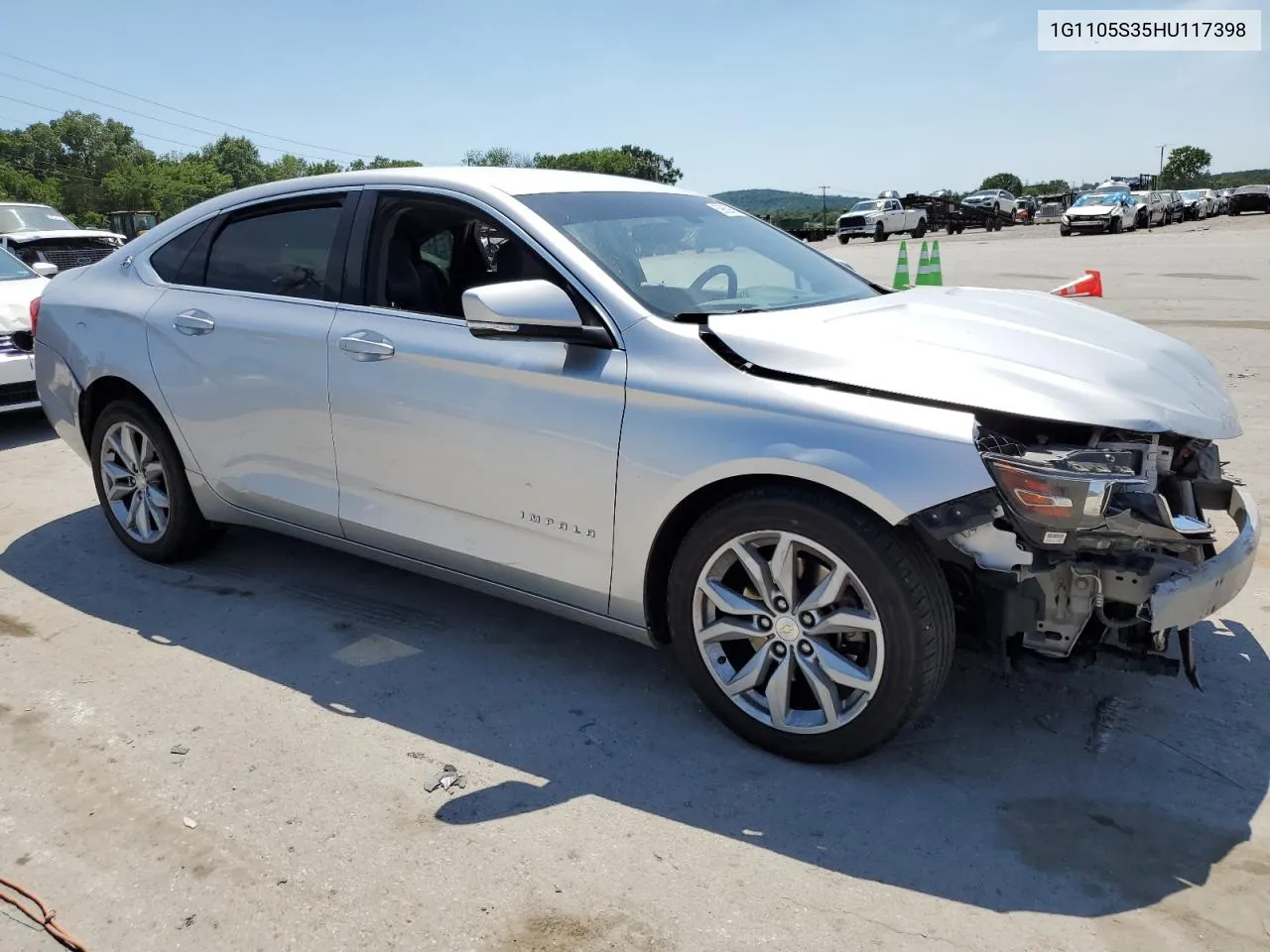 2017 Chevrolet Impala Lt VIN: 1G1105S35HU117398 Lot: 59859434