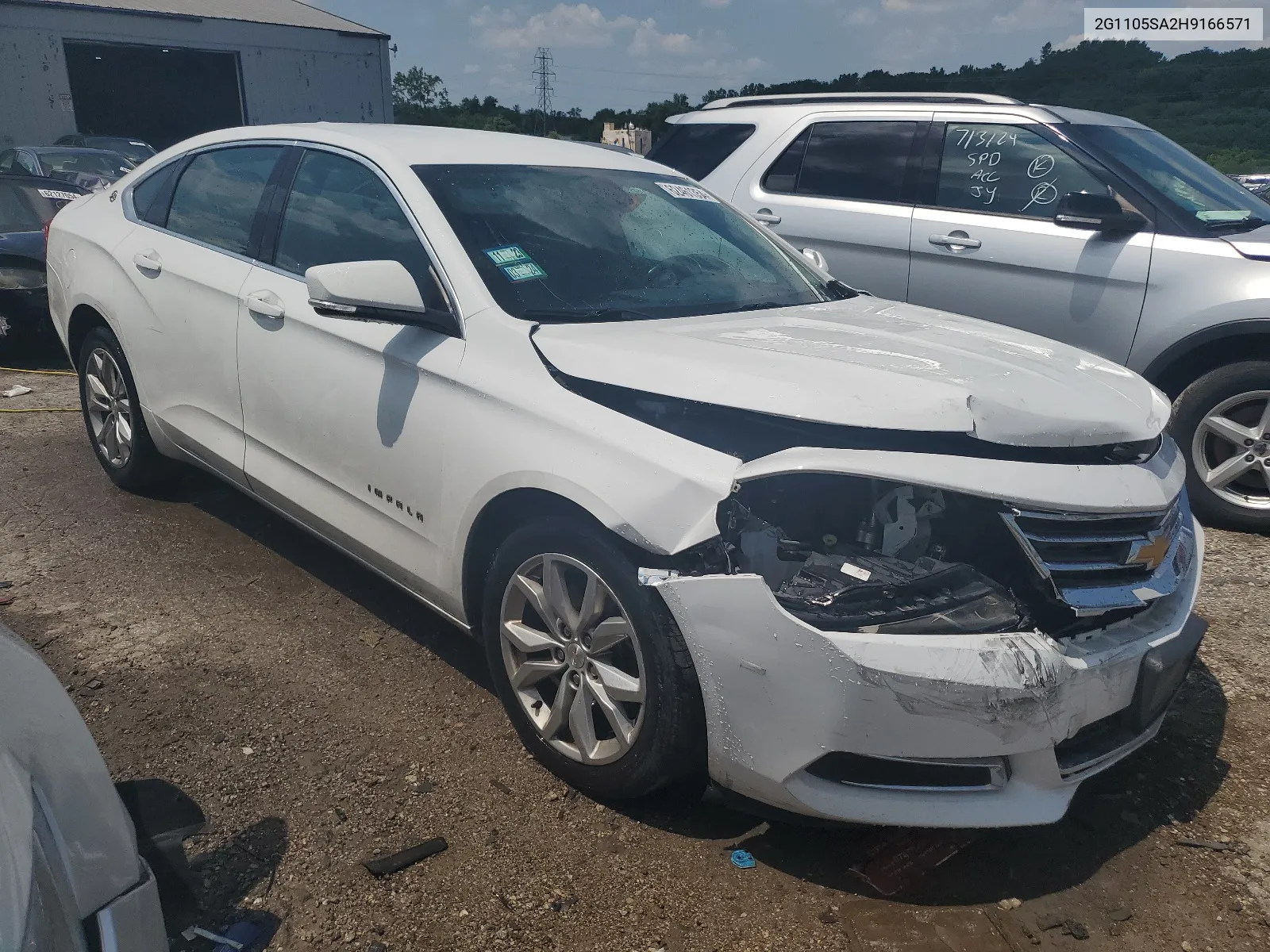 2017 Chevrolet Impala Lt VIN: 2G1105SA2H9166571 Lot: 62461354