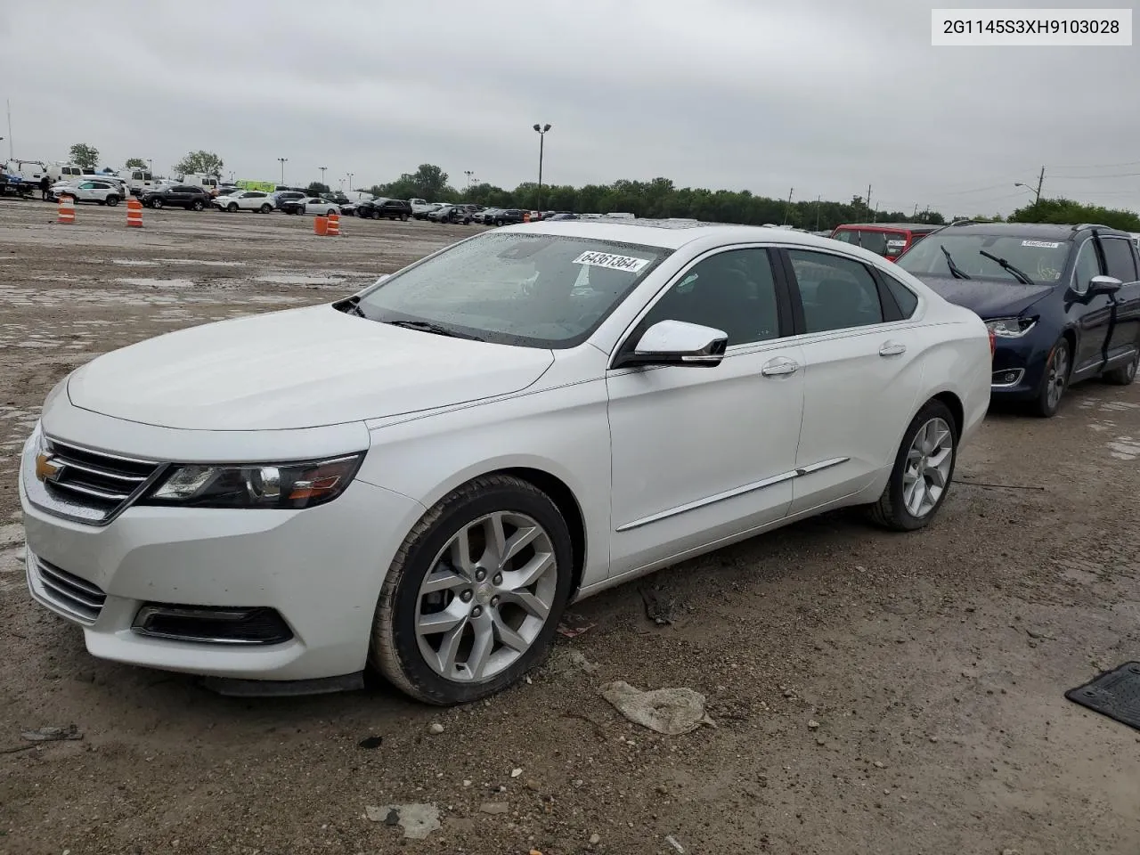 2017 Chevrolet Impala Premier VIN: 2G1145S3XH9103028 Lot: 64361364