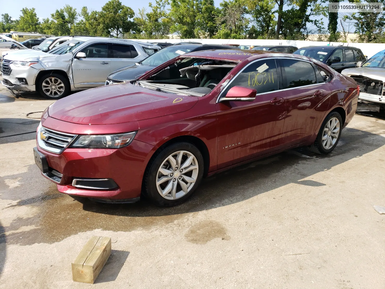 2017 Chevrolet Impala Lt VIN: 1G1105S33HU119294 Lot: 64423634