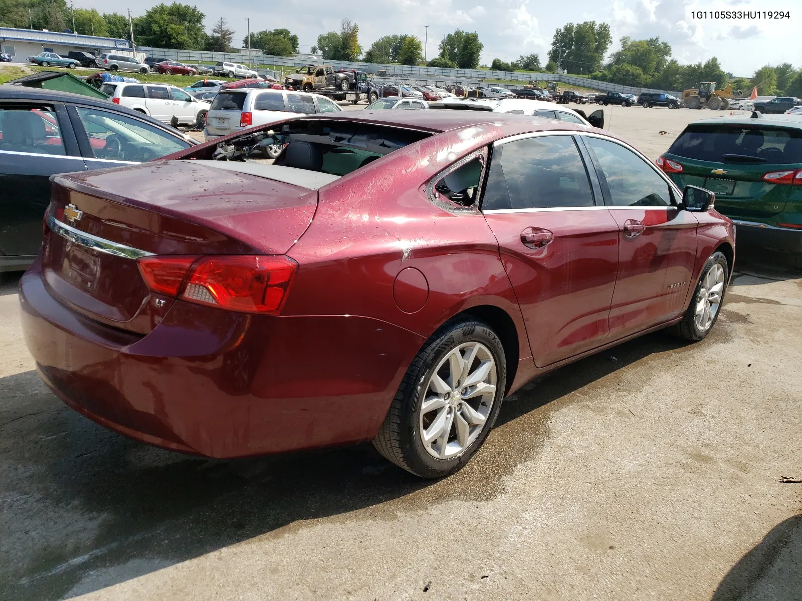 2017 Chevrolet Impala Lt VIN: 1G1105S33HU119294 Lot: 64423634