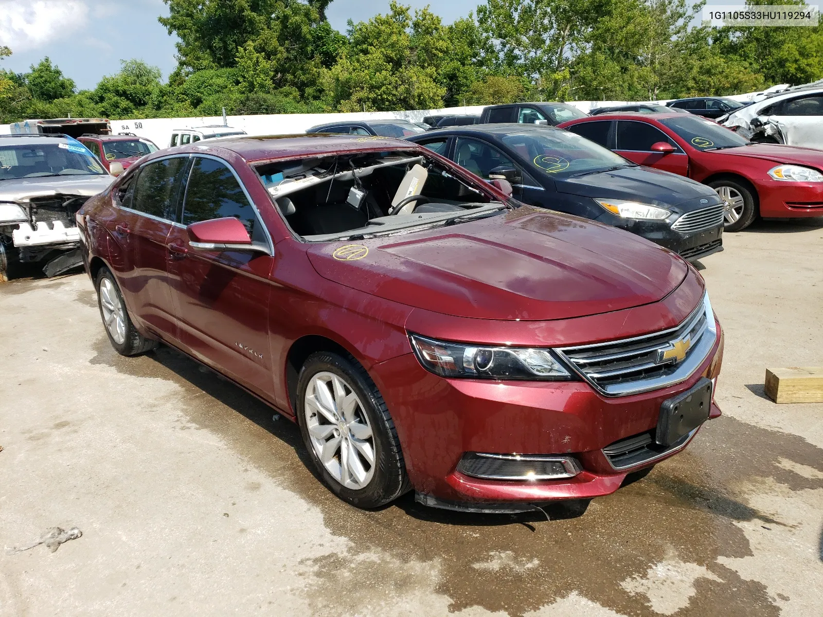 2017 Chevrolet Impala Lt VIN: 1G1105S33HU119294 Lot: 64423634