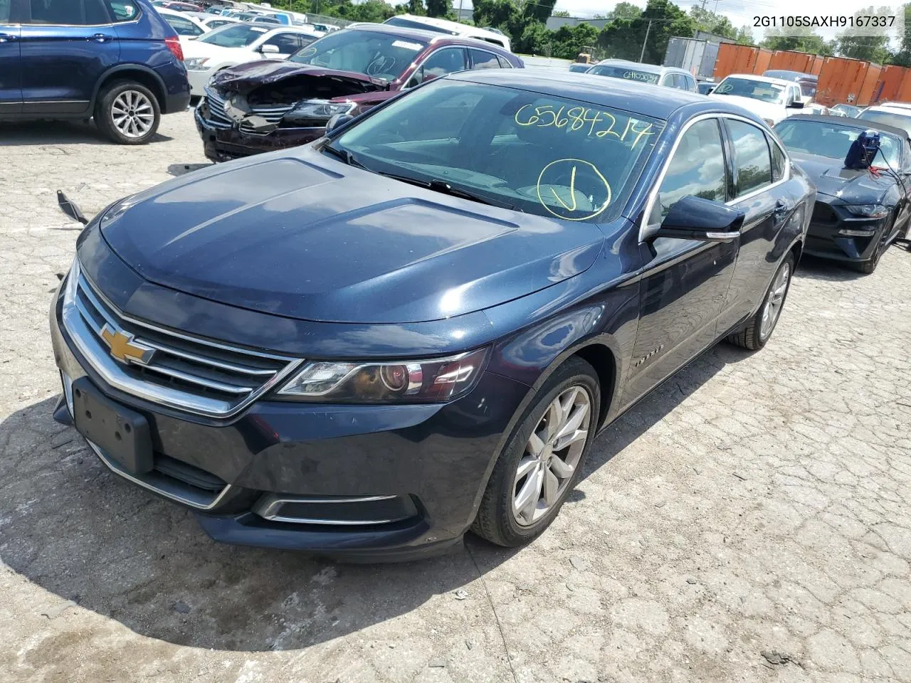 2017 Chevrolet Impala Lt VIN: 2G1105SAXH9167337 Lot: 65684214