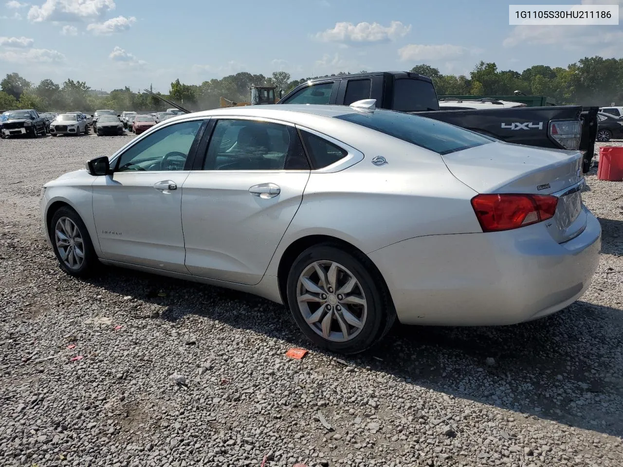 2017 Chevrolet Impala Lt VIN: 1G1105S30HU211186 Lot: 66384434