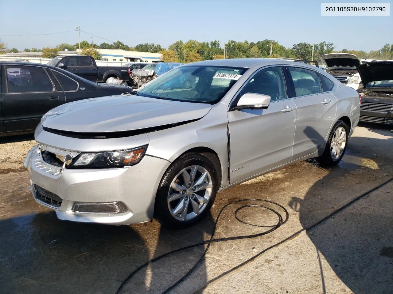 2017 Chevrolet Impala Lt VIN: 2G1105S30H9102790 Lot: 68887974